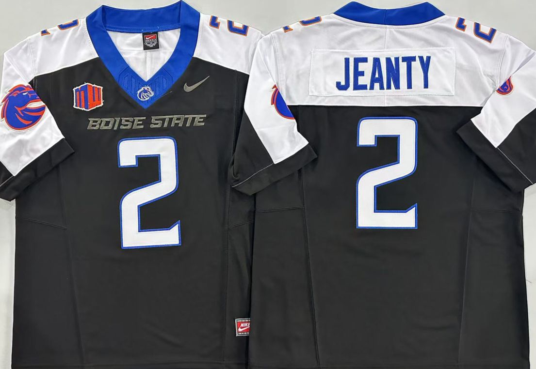 Men Boise State Broncos #2 Jeanty Black 2025 Nike Limited NCAA Jersey->more ncaa teams->NCAA Jersey